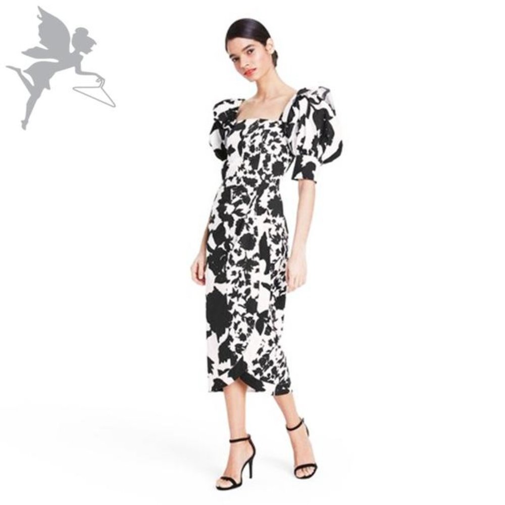 Christopher John Rogers puff sleeve dress NWT